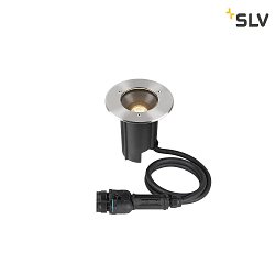 Apparecchio da incasso a terra DASAR M rotondo, girevole, controllabile da DALI, passabile IP67