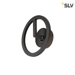 Applique da esterno Q-RING SENSOR con sensore, commutabile IP54, nero 