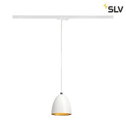 1- Luminaire  suspension monophas PARA CONE 14 GU10 IP20, blanche, laqu gradable