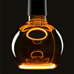 LED Leuchtmittel Floating Globe 125, E27, PHASE, 6W, 1900K, smokey black