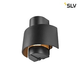 Auenwandleuchte PHOTONI CYL, IP65 IK08, zylindrisch, E27, Aluminium, seeluft-bestndig, schwarz matt