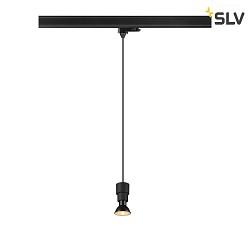 Apparecchio a sospensione trifase PURI 2.0 BASIC GU10 IP20, nero dimmerabile