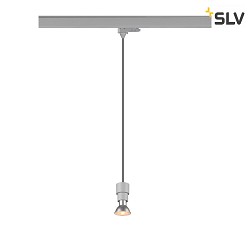 Apparecchio a sospensione trifase PURI 2.0 BASIC GU10 IP20, grigio dimmerabile