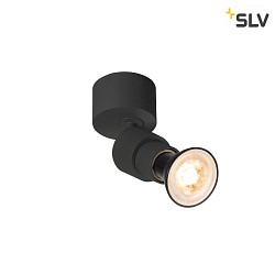 Wand- und Deckenleuchte PURI 2.0 Basic, rund, GU10 max. 6W, schwarz