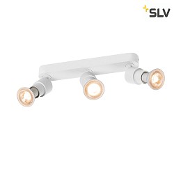 Wand- und Deckenleuchte PURI 2.0 Basic Long, rund, 3x GU10 max. 6W, wei