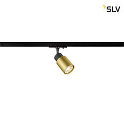 1-Phasen-Strahler PURI 2.0 TUBE, GU10 max. 6W, drehbar und schwenkbar, schwarz / gold