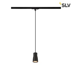 1- Luminaire  suspension monophas PURI 2.0 - DOME semi-circulaire GU10 IP20, noir gradable