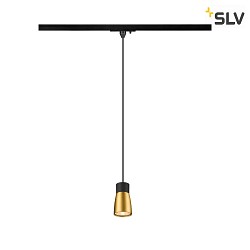 1- Luminaire  suspension monophas PURI 2.0 - DOME semi-circulaire GU10 IP20, noir gradable