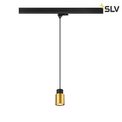 3-Phasen Pendelleuchte PURI 2.0 TUBE, GU10 max. 6W, schwarz / gold