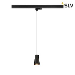 Apparecchio a sospensione trifase PURI 2.0 - DOME semicircolare GU10 IP20, nero dimmerabile