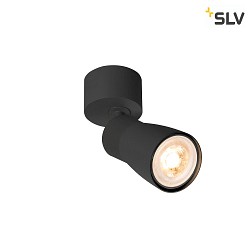 Wand- und Deckenleuchte PURI 2.0 DOME, GU10 max. 6W , schwarz
