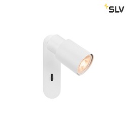 Wand- und Deckenleuchte PURI 2.0 TUBE, rechteckig, mit Schalter, GU10 max. 6W, wei