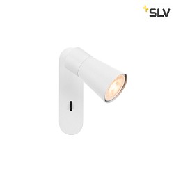 Wand- und Deckenleuchte PURI 2.0 CONE, rechteckig, mit Schalter, GU10 max. 6W, wei