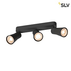 Wand- und Deckenleuchte PURI 2.0 CONE, Long, 3x GU10 max. 6W GU10, schwarz