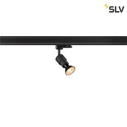 3-Phasen-Strahler PURI 2.0 BASIC, ohne Schirm, GU10 max. 6W, drehbar und schwenkbar, schwarz