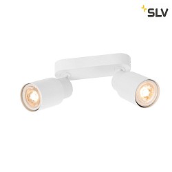 wall and ceiling luminaire PURI 2.0 - TUBE 2 flames, long GU10 IP20, white dimmable