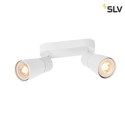 wall and ceiling luminaire PURI 2.0 - DOME 2 flames, long GU10 IP20, white dimmable