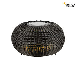 LED Ootdoor Solar Stehleuchte ADEGAN FLAT, 4,35W, 2200K, 75lm, IP65, dimmbar, schwarz