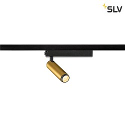 LED 1-Phasen-Strahler GRIP! S PHASE DTW, zylindrisch, 11W 2000-3000K 29, CRi >90, Dim-to-Warm, schwenkbar, gold / schwarz