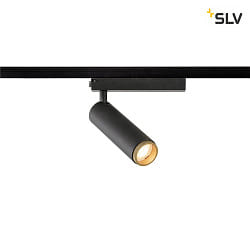 LED 1-Phasen-Strahler GRIP! M PHASE, zylindrisch, 20W 2700K 42, CRi >90, UGR <19, dimmbar, schwenkbar, schwarz / gold