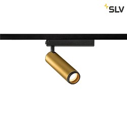 LED 1-Phasen-Strahler GRIP! M PHASE, zylindrisch, 20W 3000K 42, CRi >90, UGR <19, dimmbar, schwenkbar, gold / schwarz