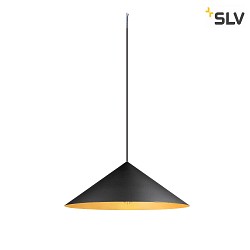 pendant luminaire MAGICO 55 E27 IP20, black matt dimmable