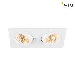 Apparecchio da incasso a soffitto NEW TRIA 155 PHASE 2-Lampadine, rigido, piazza IP20, bianco dimmerabile