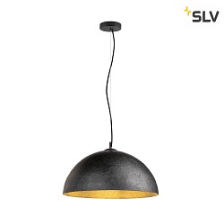 pendant luminaire FORCHINI 50 down, half round E27 IP20, black matt dimmable