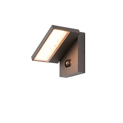 Luminaire mural dextrieur ABRIDOR HYBRID avec capteur, commutable, cbl en continu IP65, anthrazit 