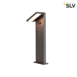 Borne d'éclairage solaire ABRIDOR POLE 60 HYBRID rotatif, avec capteur, CCT Switch IP65, anthrazit, mat 
