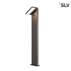 solar bollard lamp ABRIDOR POLE 100 HYBRID rotatable, with sensor, CCT Switch IP65, anthracite, mat 