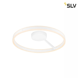 Lampada da parete e soffitto ONE PHASE 60CM su / gi, CCT Switch, forma dell'anello IP20, bianco opaco dimmerabile