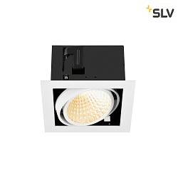 ceiling recessed luminaire KADUX SINGLE 1 flame, DALI controllable, cardanic swivelling IP20, white dimmable