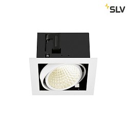 ceiling recessed luminaire KADUX SINGLE 1 flame, DALI controllable, cardanic swivelling IP20, white dimmable