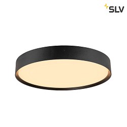 Lampada da parete e soffitto DECONA PHASE rotondo, CCT Switch IP44, nero dimmerabile