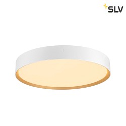 Lampada da parete e soffitto DECONA PHASE rotondo, CCT Switch IP44, oro, bianco dimmerabile