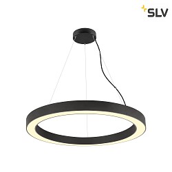 Luci a sospesione MEDO RING 90 PHASE per VDU, CCT Switch IP20, nero dimmerabile