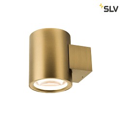 wall luminaire OCULUS PHASE DTW UP/DOWN round, Dim-To-Warm, adjustable IP20, brushed brass dimmable