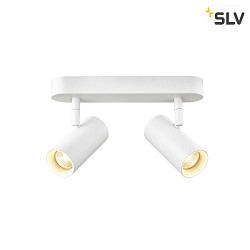 wall and ceiling luminaire NOBLO DOUBLE PHASE DTW 2 flames, round, Dim-To-Warm IP20, white dimmable