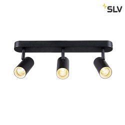 LED Wand- und Deckeneuchte NOBLO TRIPLE PHASE DTW, rund, 22W 2000-3000K 36, Dim-to-Warm, schwarz