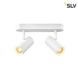 Lampada da parete e soffitto NOBLO DOUBLE PHASE 2-Lampadine, rotondo IP20, bianco dimmerabile