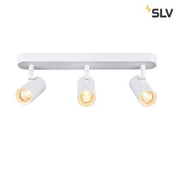 wall and ceiling luminaire NOBLO TRIPLE PHASE 3 flames, round IP20, white dimmable