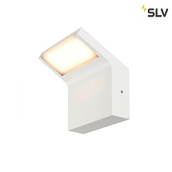 LED Outdoor Wandleuchte ORDI II, eckig, 10W, 2200/3000K, 750/900lm, IK07, IP65, dimmbar, wei