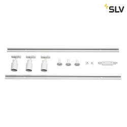 1-Projecteur monophas PURI 2.0 lot de 3 GU10 IP20, blanche, laqu gradable