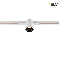 Spot FIXT-IT! rond, version pour montage encastr, adapt aux postes de travail avec cran IP20, noir, blanche