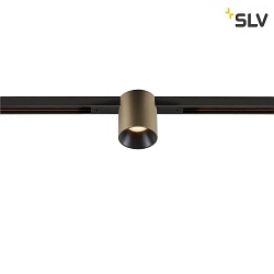Spot FIXT-IT! rond, version pour montage encastr, adapt aux postes de travail avec cran IP20, bronze, noir