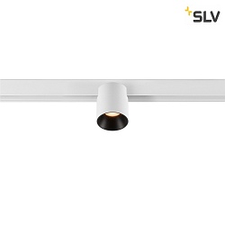 Spot FIXT-IT! rond, version pour montage en surface, adapt aux postes de travail avec cran IP20, noir, blanche