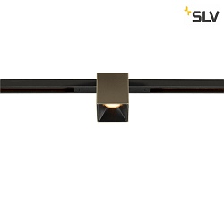 LED Spot FIXT-IT!, 48V, DALI, eckig, fr Einbauschiene, 36, 8W, 2000-3000K, 495lm, UGR<19, IP20, dimmbar, bronze/schwarz