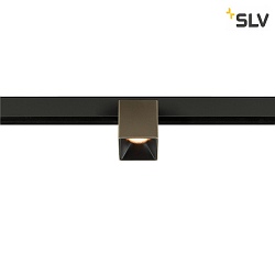 LED Spot FIXT-IT!, 48V, DALI, eckig, fr Aufbauschiene, 36, 7W, 2700K, 800lm, UGR<19, IP20, dimmbar, bronze/schwarz