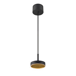 Luci a sospesione GRIP! FLAT IP20, oro, nero dimmerabile